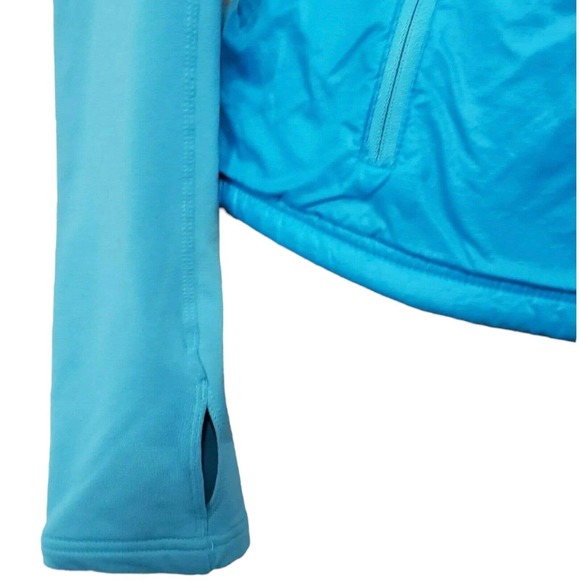 The North Face Jacket Women Size‎ Medium Primaloft Blue Fitted Zip Light - Picture 4 of 6